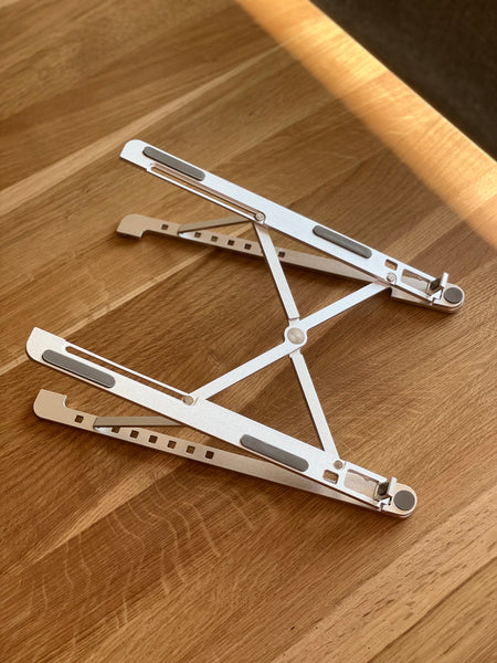 Aluminium Ständer für Laptop und Tablet (bis 17") 8-Höhen Multi-Winkel Halterung